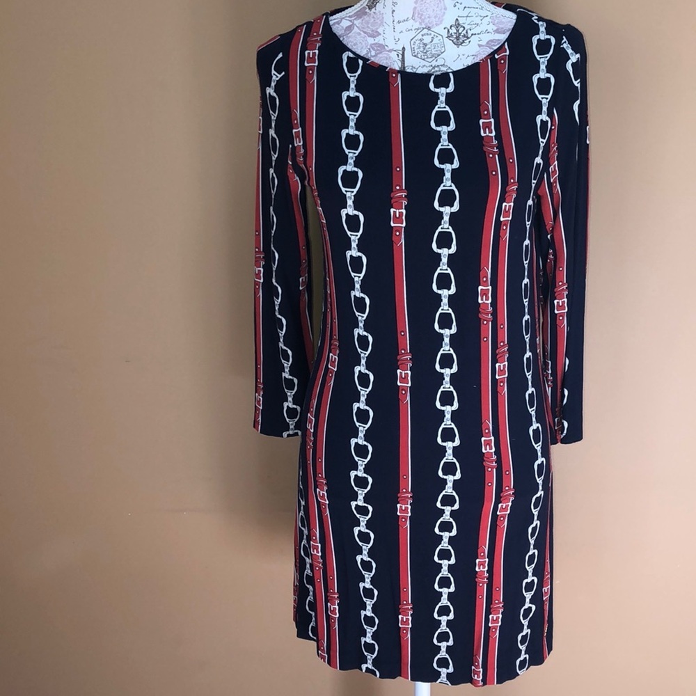 Juicy Couture Navy Chains and Belts Dress Medium